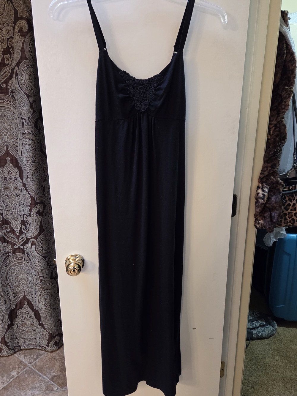 Mixit sz S Black Lace Trim Slip Dress